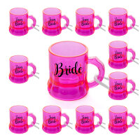 11x Schnapsglas Team Bride JGA - 1x Bride zum...