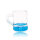 Carlso buntes Schnapsglas mit Henkel, Shotglas, Stamper, 2-3cl, blau